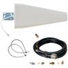Directional LTE WiFi Antenna for Verizon AT&T and All 5G 4G Cell Phone Bands, 12dBi, Outdoor Covering, 16ft Cable, SMA/RP-SMA/TS9 Compatible view 1