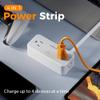 5FT Flat Extension Cord, TESSAN Surge Protector Power Strip with 4 Widely Spaced AC Outlets, 900 Joules Surge Protection, Ultra-Thin Flat Plug Desk Charging Station for Home Office Dorm Essentials view 3