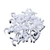 100PC Round Cable Clips 3/4/5/6/7/8/9/10mm C Shaped Management Nylon Carbon Steel Nails Line Cord Tie Circle Wire Wall Holder (Size : Diameter 6mm-100pcs) view 1