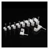 4/5/6/7/8/9/10/12mm Rectangle Shape Wire Clamp Line Buckle Fixing White Round Steel Nail Wall Hanging Screw Mount Cable Clips (Color : 100PCS, Size : 10mm) view 3