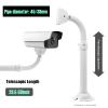 UQISOVI CCTV Security Camera Mount Bracket, Telescopic Adjustable Thickened Pipe Universal Bullet Camera Wall Mounting Bracket for CCTV Security Camera (29.5-59inch) view 3