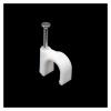 100PCS Round Cable Wire Clips 4mm 6mm 8mm 10mm Cable Management Steel Nail Wire Clamp Round Square Type (Size : 6mm 100pcs) view 2