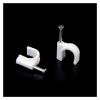 100PCS Round Cable Wire Clips 4mm 6mm 8mm 10mm Cable Management Steel Nail Wire Clamp Round Square Type (Size : 6mm 100pcs) view 3