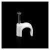 100PCS Round Cable Wire Clips 4mm 6mm 8mm 10mm Cable Management Steel Nail Wire Clamp Round Square Type (Size : 6mm 100pcs) view 4