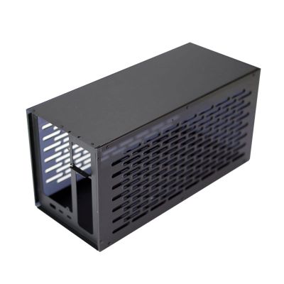 Yoetaun Cooling Fan Box for TH3P4G3 Thunderbolt-Compatible GPU Dock, Metal Frame, 14.41" L x 6.33" W x 6.3" H, Compatible with SFX, ATX, FLEX Power Supply, PWM Cooling Fans, 15-20 dB Noise Level