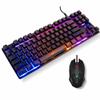 DirectNine Basics RP.M Euro Games Gaming USB Keyboard and Mouse Combo | Keyboard - 87 Keys, Backlit, Space Saving Design | Mouse - Upto 3200 DPI, 6 Buttons, Rainbox Backlit view 1
