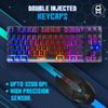 DirectNine Basics RP.M Euro Games Gaming USB Keyboard and Mouse Combo | Keyboard - 87 Keys, Backlit, Space Saving Design | Mouse - Upto 3200 DPI, 6 Buttons, Rainbox Backlit view 2