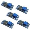 Ferwooh MT3608 DC-DC Step Up Boost Power Converter Adjustable 2A Module Step Up Voltage Regulator Board Input 2-24V to Output 5V-28V (Pack of 5) view 1