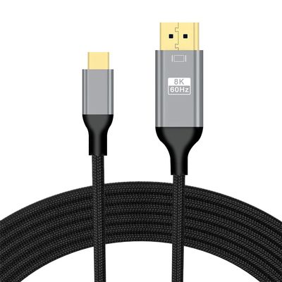 AceSoft Efficient Time Saving High Reliable Durable High Rate Type C to HDMI 8K DP1.4 Male Cable 6ft Compatible with Laptop,Smartphone,Tablet,Gaming PC