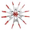 ETHZZLE 6pcs Multi-use Alligator Clamps Heavy Duty Steel Clips for Tent Fastening Portable Crocodile Clips for Electrical Work and Outdoor Use view 1
