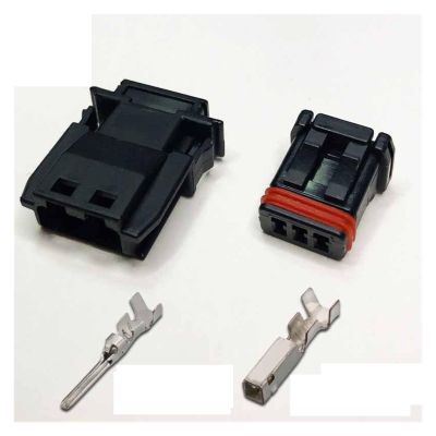 Buxns Dj7028-1.2 Car Small Sealed Waterproof 2p3p4p Rearview Mirror Connector Mx19002s51 Sensor Male and Female Socket Sheath(3p,5sets)