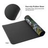 NONHAI Large Gaming Mousepad with Non-Slip Rubber Base Extended Laptop Desk Pad 35.5x16 inch Long Computer Keyboard MouseMat Wild Owl Birds Mousepad for Home Office Work view 3