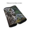 NONHAI Large Gaming Mousepad with Non-Slip Rubber Base Extended Laptop Desk Pad 35.5x16 inch Long Computer Keyboard MouseMat Wild Owl Birds Mousepad for Home Office Work view 4