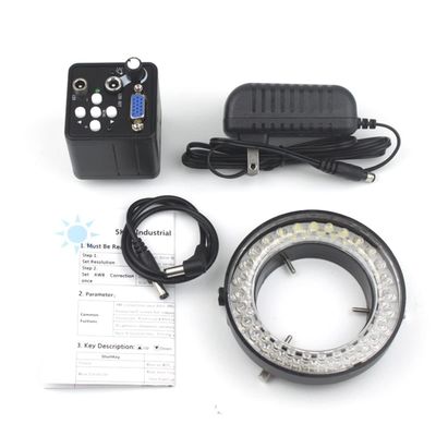 JOEBO Microscope Kit 1080P VGA Industrial Video Digital Microscope Camera 1-130X Zoom C Mount Lens Microscope Lens Adapters (Color : D Camera)