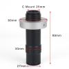 Joebo Microscope Kit 1080P VGA Industrial Video Digital Microscope Camera 1-130X Zoom C Mount Lens Microscope Lens Adapters (Color : E 130X Lens) view 2
