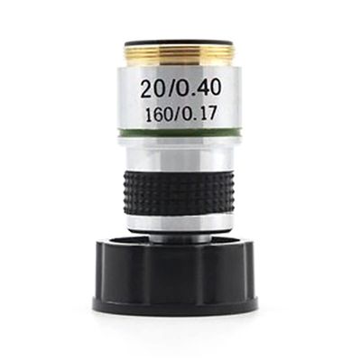 Joebo Microscope Kit 185 Microscope Objective, 20X Biological Microscope Parts Accessories Microscope Lens Adapters