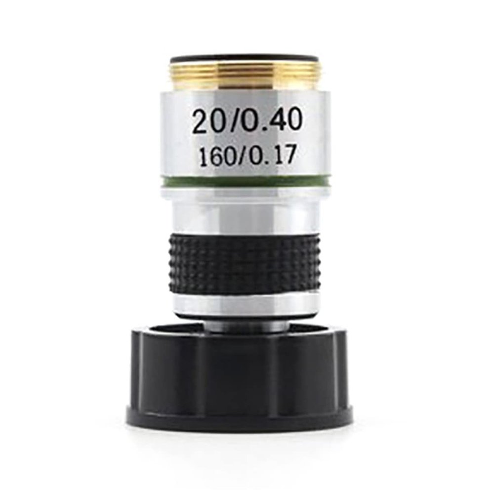Joebo Microscope Kit 185 Microscope Objective, 20X Biological Microscope Parts Accessories Microscope Lens Adapters
