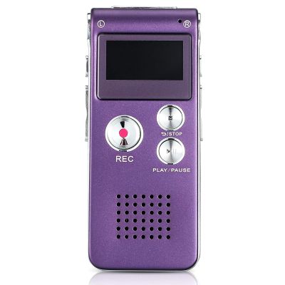 Tellegloww Ghost Hunting Equipment Paranormal Equipment for Ghost Hunting Digital EVP Voice Activated Recorder Rechargeable Recorder Device with Microphone, 8GB(Purple)