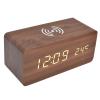 XHTLLO Digital Alarm Clock with Charging, Automatic Temperature Detection, Three Alarm Settings, LED Electronic Clock, Perpetual Calendar, 12/24 Hours for Home, Office(Red) view 1