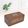 XHTLLO Digital Alarm Clock with Charging, Automatic Temperature Detection, Three Alarm Settings, LED Electronic Clock, Perpetual Calendar, 12/24 Hours for Home, Office(Red) view 4