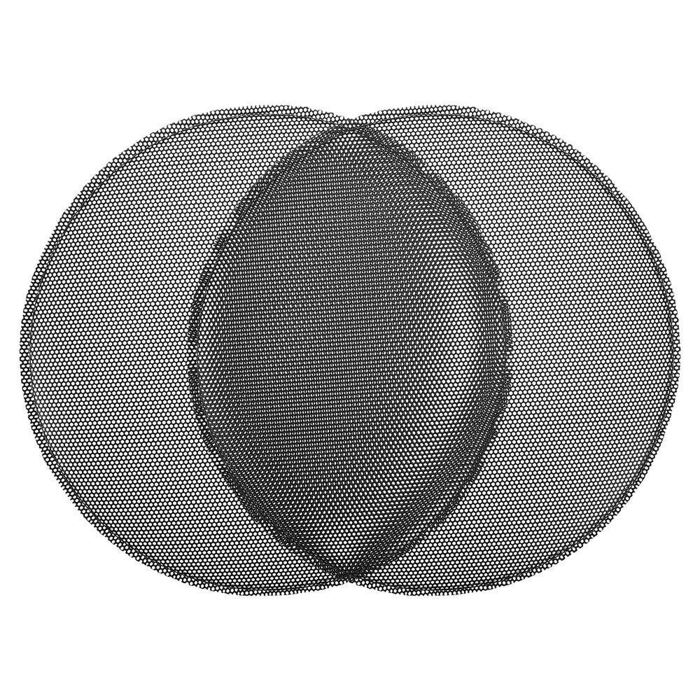 ACROPIX Universal 7 Inch Speaker Grills Mesh for Audio Subwoofer 183x193x11mm Grille without Frame Black - Pack of 2