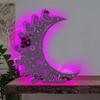 MYZQIFF Personalized Moon Star Family Mirror Lamp,Custom Name Mothers Day Led Moon Star Mirror Night Light,Personalized for mom,Mum We Love You to The Moon and Back Mirror Moon Light (Moon 3) view 3