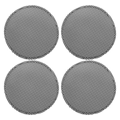 ACROPIX Universal 2.5 Inch Speaker Grills Mesh for Audio Subwoofer 71x77x6mm Grille without Frame Black - Pack of 4