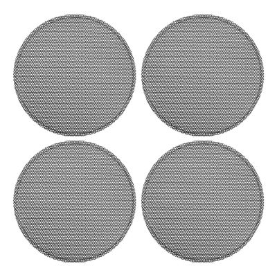 ACROPIX Universal 4.5 Inch Speaker Grills Mesh for Audio Subwoofer 118x124x9mm Grille without Frame Black - Pack of 4