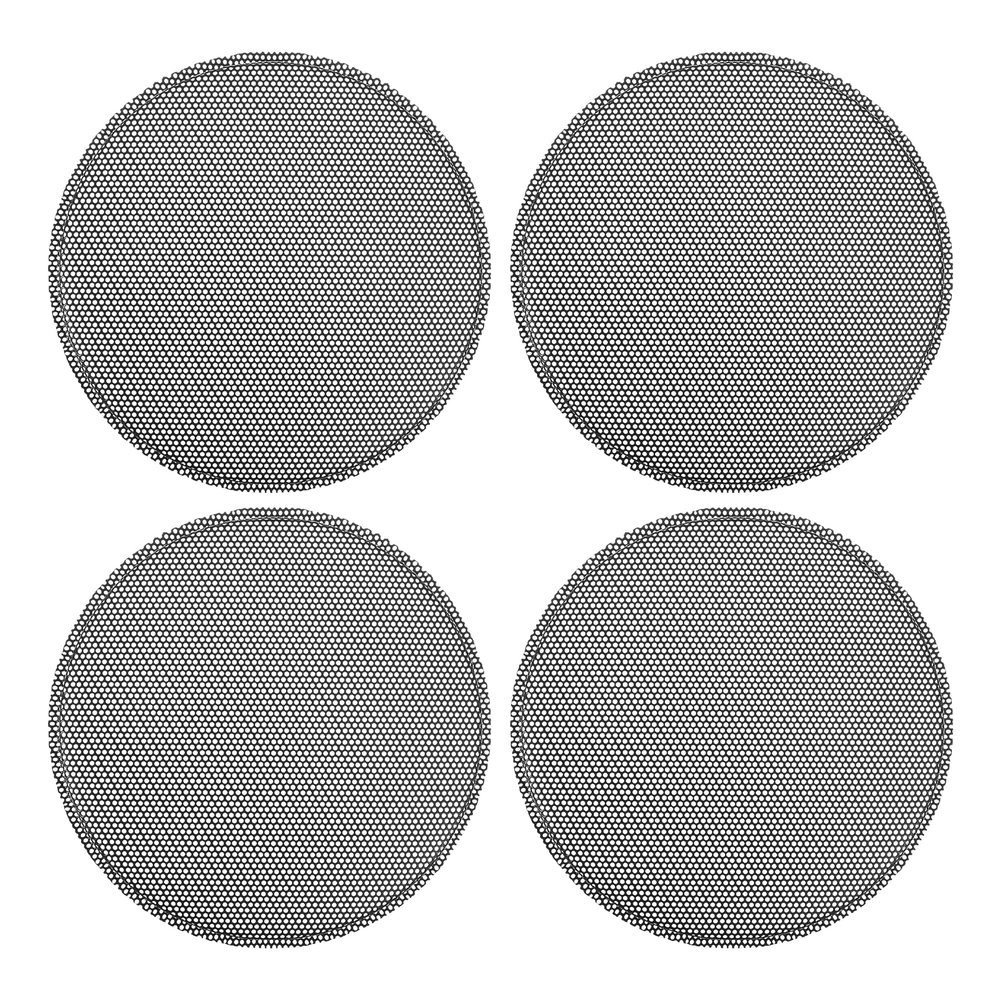 ACROPIX Universal 4.5 Inch Speaker Grills Mesh for Audio Subwoofer 118x124x9mm Grille without Frame Black - Pack of 4