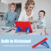 AKABEILA Compatible with Samsung Galaxy Tab A7 Lite 8.7 inch T225/T220(2021) Tablet CaseLightweight Shockproof Rugged Protective Cover with Kickstand for Kids Children Boys Babies Red Blue view 2