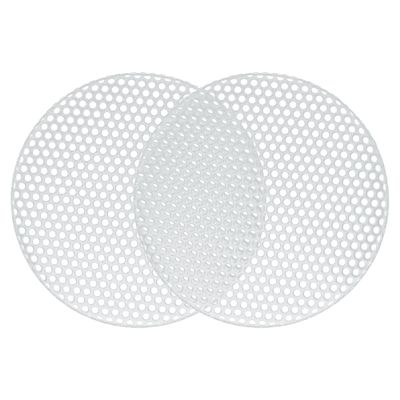 ACROPIX Universal 1.5 Inch Speaker Grills Mesh for Audio Subwoofer 45x4mm Grille without Frame White - Pack of 2
