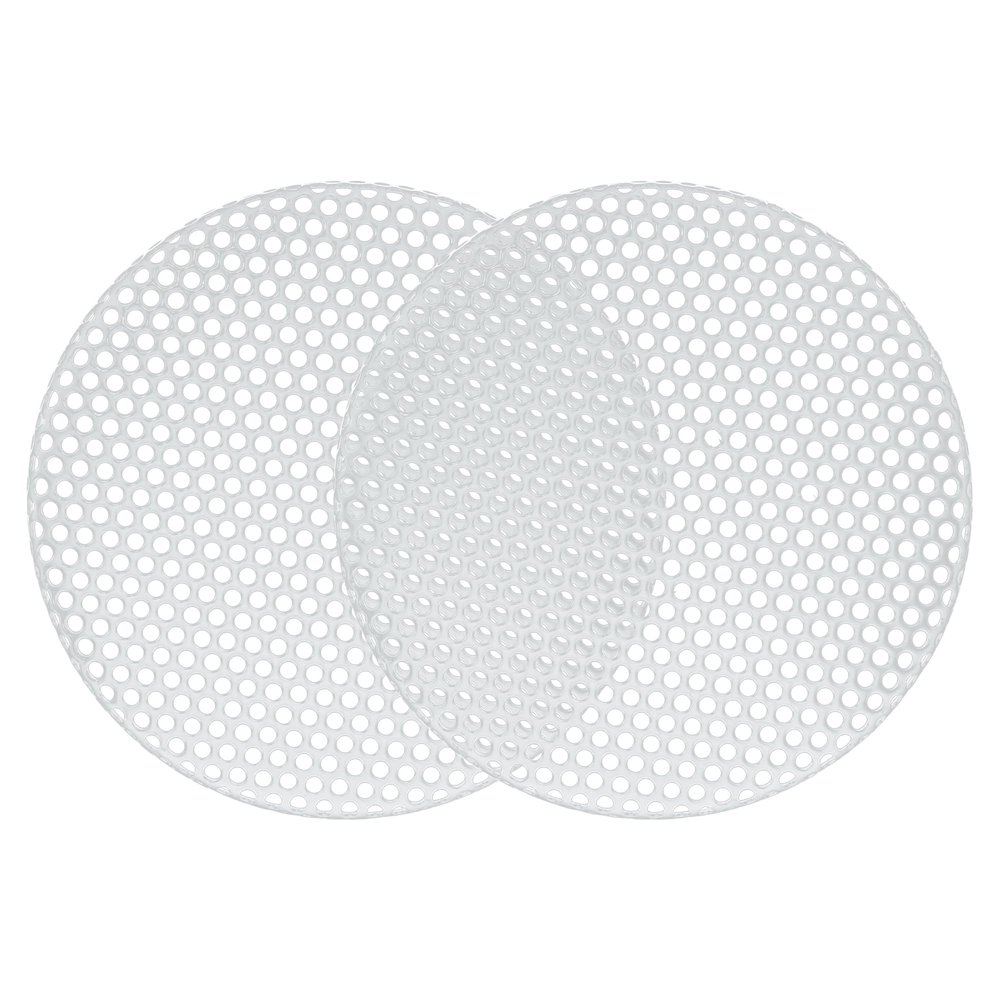 ACROPIX Universal 1.5 Inch Speaker Grills Mesh for Audio Subwoofer 45x4mm Grille without Frame White - Pack of 2