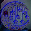 MYZQIFF Personalized Moon Star Family Mirror Lamp,Custom Name Mothers Day Led Moon Star Mirror Night Light,Personalized for mom,Mum We Love You to The Moon and Back Mirror Moon Light (Moon 2) view 4