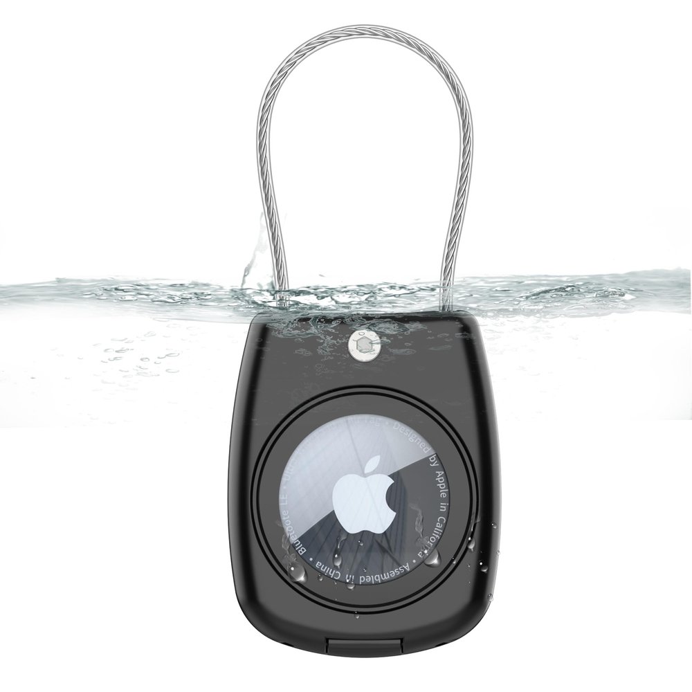 HATALKIN for AirTag Holder for Apple AirTag (1st & 2nd Generation), AirTag Keychain Waterproof Shockproof Air Tag Case with Secure Key Ring for Keys, Pets, Wallet, Luggage & Backpack