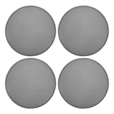 ACROPIX Universal 7 Inch Speaker Grills Mesh for Audio Subwoofer 183x193x11mm Grille without Frame Black - Pack of 4