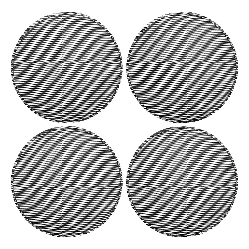 ACROPIX Universal 7 Inch Speaker Grills Mesh for Audio Subwoofer 183x193x11mm Grille without Frame Black - Pack of 4