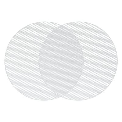 ACROPIX Universal 3.5 Inch Speaker Grills Mesh for Audio Subwoofer 100x6.5mm Grille without Frame White - Pack of 2