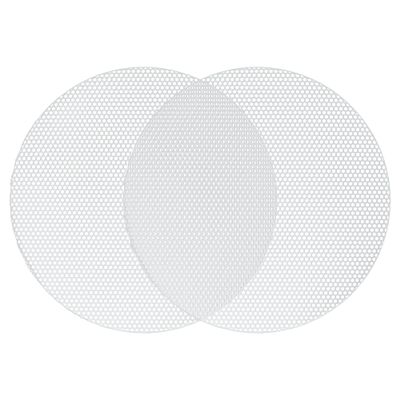 ACROPIX Universal 4.5 Inch Speaker Grills Mesh for Audio Subwoofer 120x6.5mm Grille without Frame White - Pack of 2