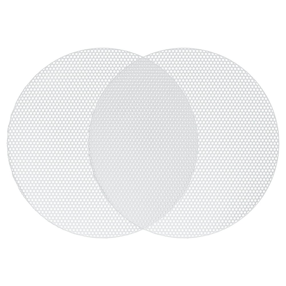 ACROPIX Universal 4.5 Inch Speaker Grills Mesh for Audio Subwoofer 120x6.5mm Grille without Frame White - Pack of 2