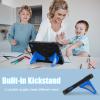 AKABEILA Compatible with Samsung Galaxy Tab A7 Lite 8.7 inch T225/T220(2021) Tablet CaseLightweight Shockproof Rugged Protective Cover with Kickstand for Kids Children Boys Babies Black Blue view 2