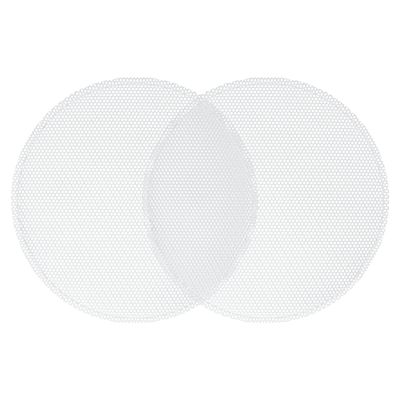ACROPIX Universal 4.5 Inch Speaker Grills Mesh for Audio Subwoofer 118x124x9mm Grille without Frame White - Pack of 2