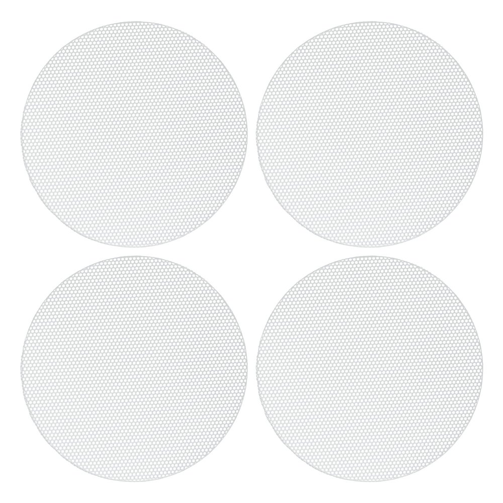 ACROPIX Universal 3.5 Inch Speaker Grills Mesh for Audio Subwoofer 100x6.5mm Grille without Frame White - Pack of 4