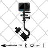C08 Fence Mount+Magnetic Adapter for GoPro Fence Holder+Magnetic Mount for iPhone Baseball Fence Mount for DJI Action/Mevo Start/Smartphone/Insta 360 Game Changing Kit for Softball Tennis Football view 3