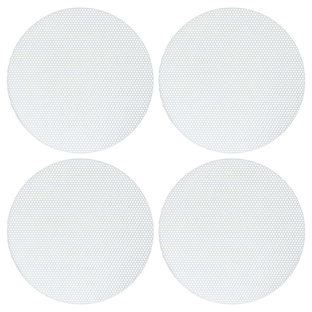 ACROPIX Universal 4.5 Inch Speaker Grills Mesh for Audio Subwoofer 120x6.5mm Grille without Frame White - Pack of 4