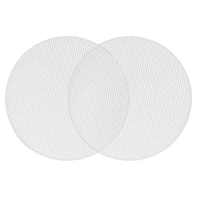 ACROPIX Universal 3 Inch Speaker Grills Mesh for Audio Subwoofer 84x6.5mm Grille without Frame White - Pack of 2