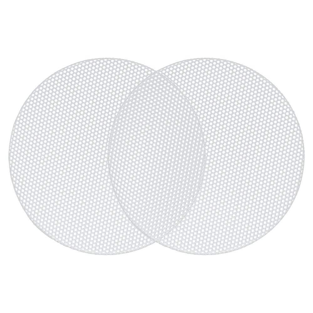ACROPIX Universal 3 Inch Speaker Grills Mesh for Audio Subwoofer 84x6.5mm Grille without Frame White - Pack of 2