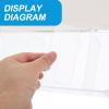 VOSAREA Cord Organizer with Lid Cable Storage Box for Easy Access and Organization for Charging Cables Electronics and Home Office Use and Transparent Design view 3