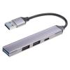 KSTZGTA 4 Ports Aluminum Alloy USB Hub with 2USB2.0 1USB3.0 TypeC Adapter Supports Type C and USB Devices and Drive view 3