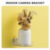 HOLIDYOYO Wall Mounted Camera Stand for Bedroom No Punching Holder for Security Camera Router and Speaker Design for Easy Installation and Stable Support view 3
