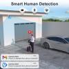 Anpviz 4MP PoE IP Camera, Turret Security IP Camera Outdoor Indoor, AI Human Motion Detection, Smart Dual Light Color Night Vision, Built-in Mic, 2.8mm Lens, IP66 Waterproof, NDAA Complaint (U Series) view 2